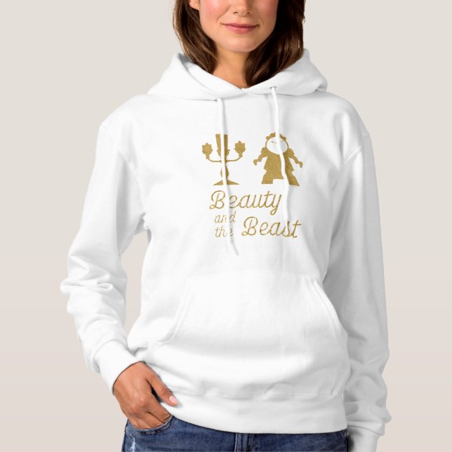Pull À Capuche La Beauté Et La Bête | Lumiere & Cogsworth (Devant)