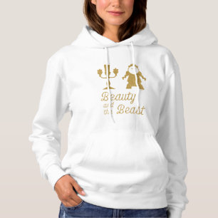 Pull À Capuche La Beauté Et La Bête  Lumière et Cogsworth
