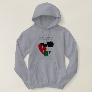 Pull À Capuche « La liberté est universelle » avec le drapeau cœu