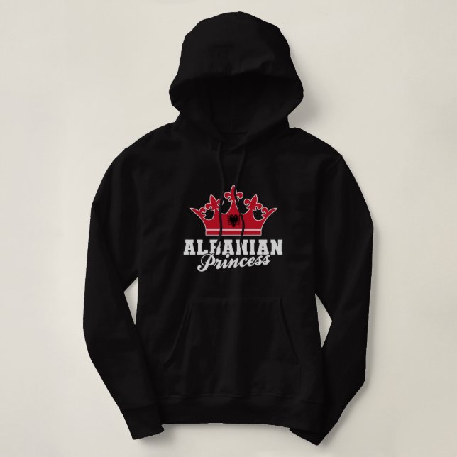 Pull À Capuche La princesse albanaise Aigle Shqiponja Albanie (Design devant)