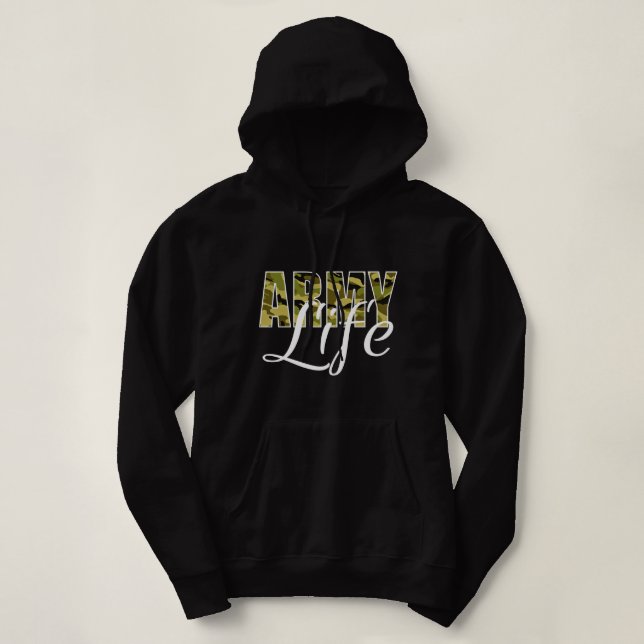 PULL À CAPUCHE LA VIE DE L'ARMÉE (Design devant)