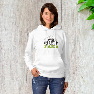 Pull À Capuche La Vie Est Meilleure À La Ferme