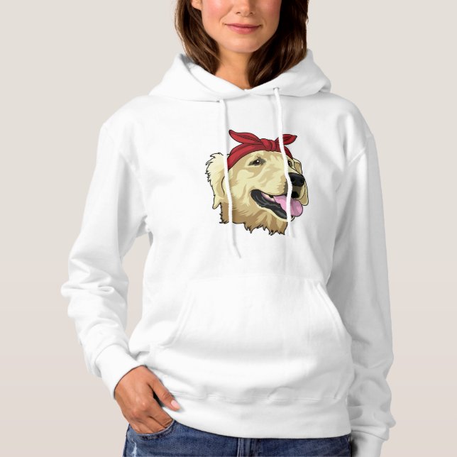 Pull À Capuche Labrador avec Bandana (Devant)