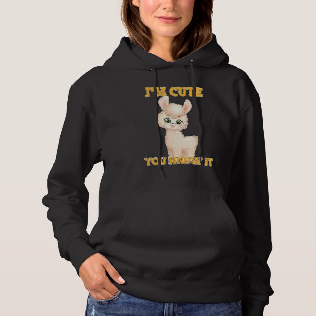 Pull À Capuche Lama Alpaka 1 (Devant)
