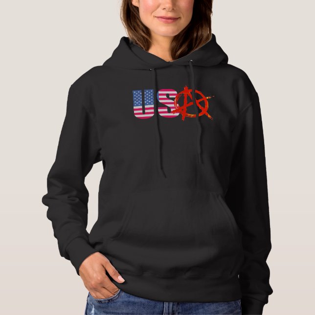 Pull À Capuche L'anarchie dans... USA (Devant)