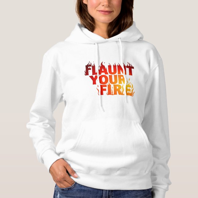 Pull À Capuche Lancez votre T-shirt Fire (Devant)