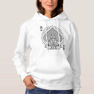 Pull À Capuche L'as des pique — Emblème d'éclatement de soleil de