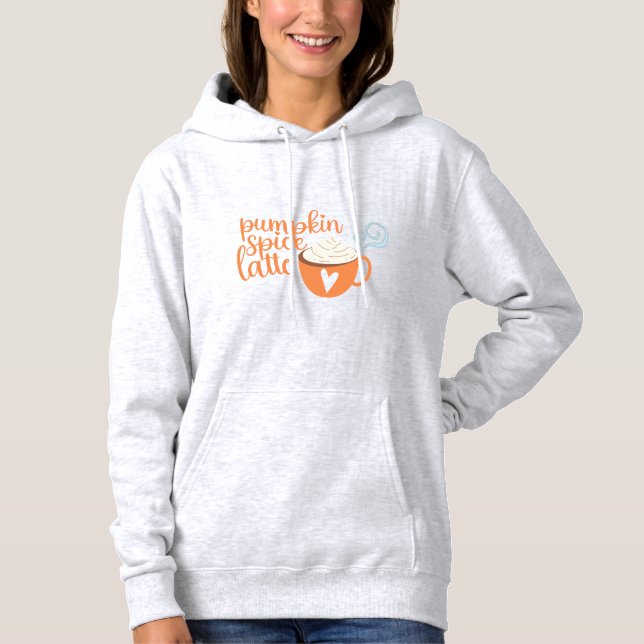 Pull À Capuche Latte épice citrouille (Devant)