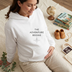 Pull À Capuche L'aventure commence Annonce de nouveau bébé mignon