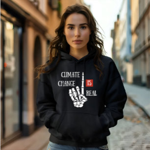 Pull À Capuche Le changement climatique est une réelle prise de c