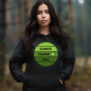 Pull À Capuche Le changement climatique est une réelle prise de c