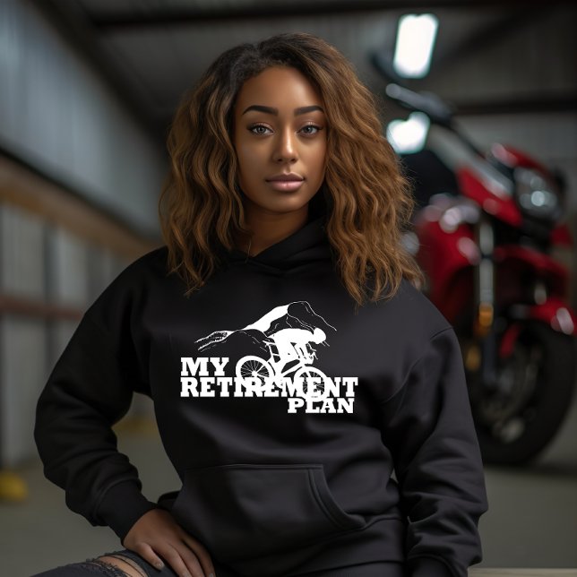 Pull À Capuche le cyclisme est mon régime de retraite (Créateur téléchargé)