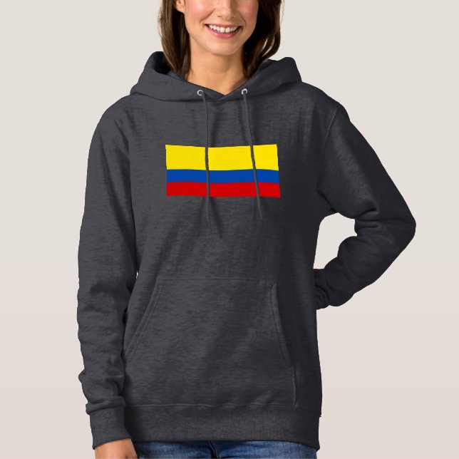 Pull À Capuche Le drapeau de la Colombie (Devant)