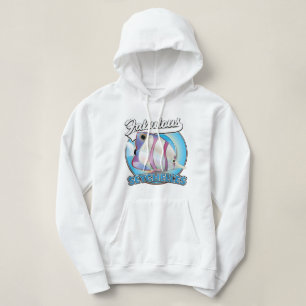 Pull À Capuche Le logo fabuleux du rétro seychellois