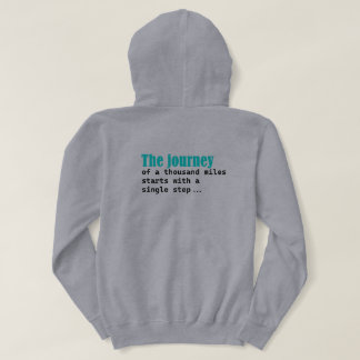 Pull À Capuche Le Voyage D'Un Mille Kilomètres Commence Par Un Pa