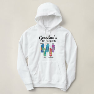 Pull À Capuche Les empreintes de pas de Lil de la grand-maman ont