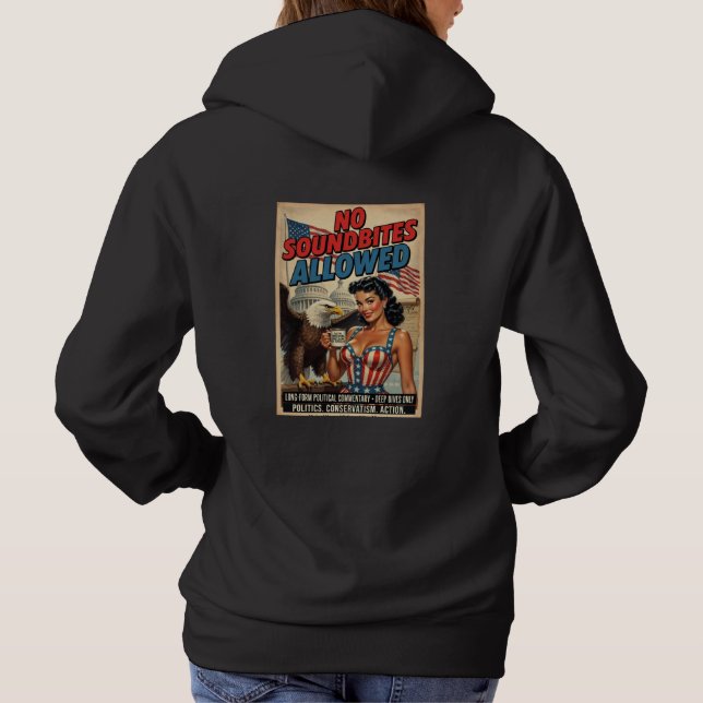 Pull À Capuche Les femmes ne se retiendront pas (Dos)