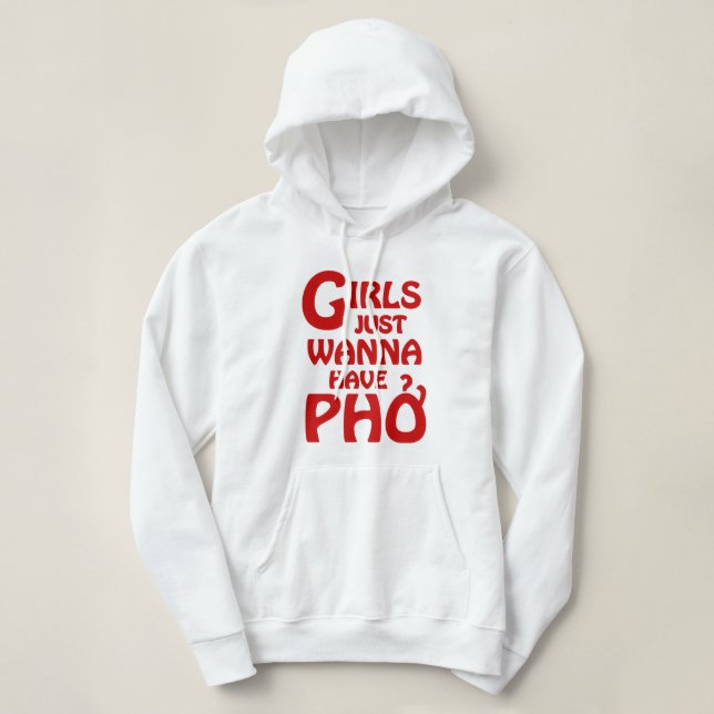 Pull À Capuche Les Filles Voulaient Juste Avoir Des Phnomes (Design devant)