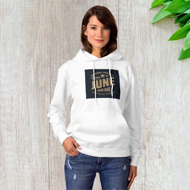 Pull À Capuche Les légendes sont nées en juin Qualité originale (Créateur téléchargé)