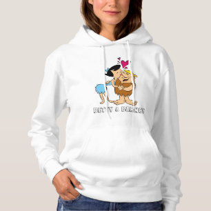 Pull À Capuche Les Pierrafeu   Betty Kissing Barney