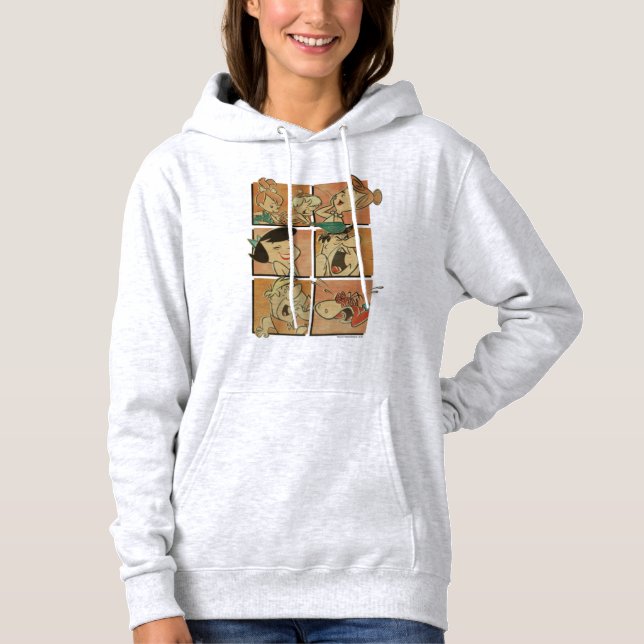 Pull À Capuche Les Pierrafeu | Pierres à Repères & Roubles Comiqu (Devant)