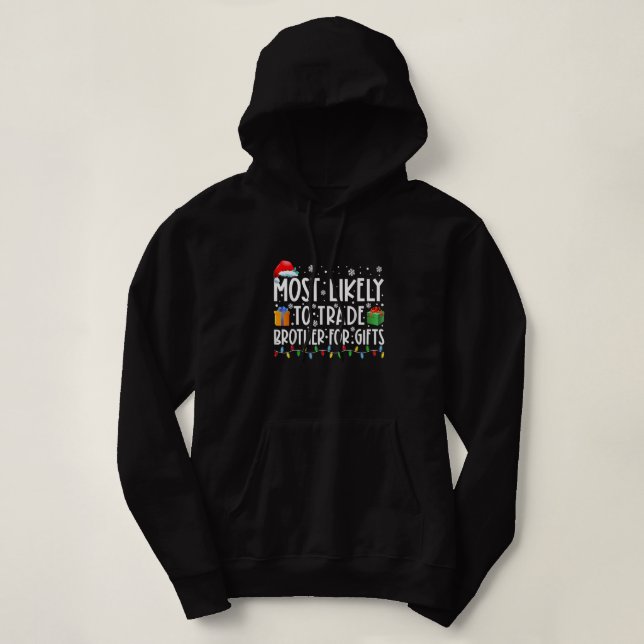 Pull À Capuche Les Plus Susceptibles D'Échanger Fraternité Pour L (Design devant)