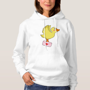 PULL À CAPUCHE LETTRE PORTEFEUILLE DE CANARD