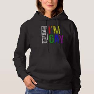 Pull À Capuche Lgbt Pride Papa Maman Je Suis Gay Rainbow Family S