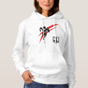 Pull À Capuche Ligue de Justice Flash Running Noir Pop Art