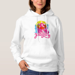 Pull À Capuche Ligue de Justice Retro Group & Logo Pop Art