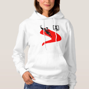 Pull À Capuche Ligue de Justice Superman Flying Noir Pop Art