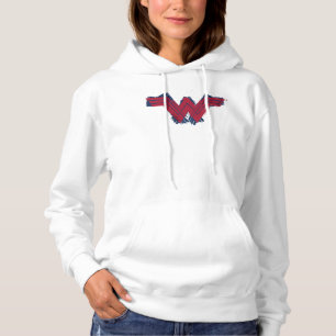 Pull À Capuche Ligue de Justice   Symbole de femme Wonder brossé