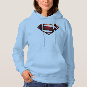 Pull À Capuche Ligue de Justice Symbole de superman métallique
