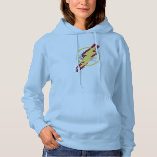Pull À Capuche Ligue de Justice   Symbole Flash brosse et demi-to