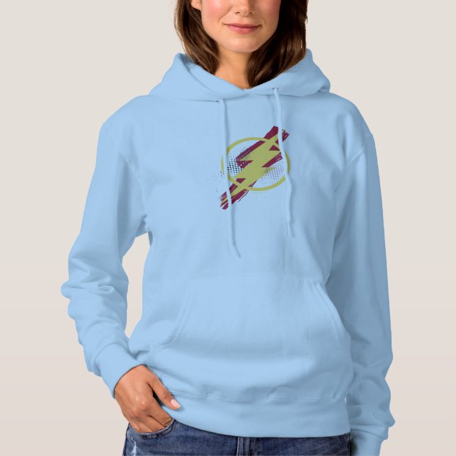 Pull À Capuche Ligue de Justice | Symbole Flash brosse et demi-to (Devant)