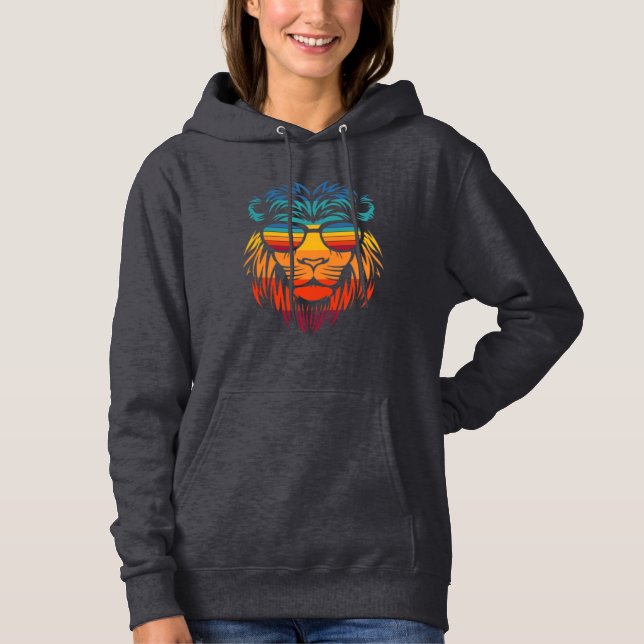 Pull À Capuche Lion Cool  (Devant)