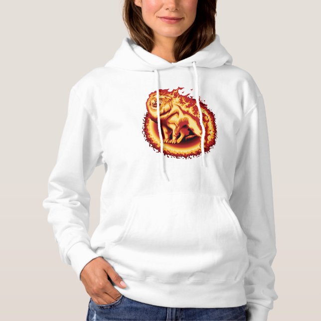 Pull À Capuche Lion de feu (Devant)