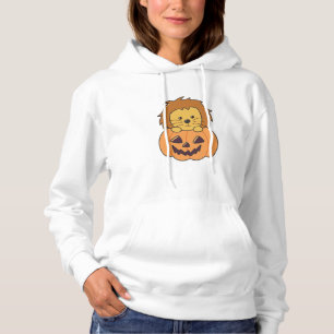 Pull À Capuche Lion En Citrouille Orange Koalas Lion Halloween