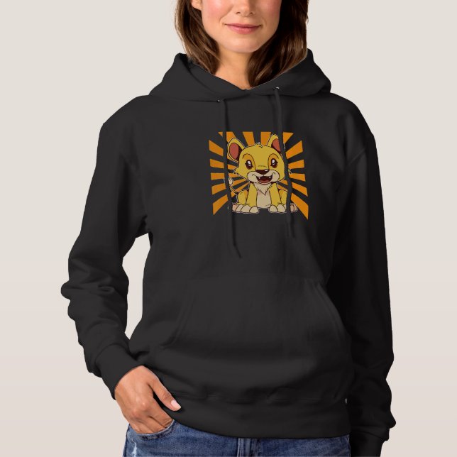 Pull À Capuche Lion mignon (Devant)