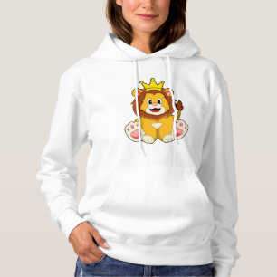 Pull À Capuche Lion roi avec couronne