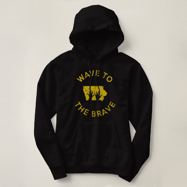 Pull À Capuche L'Iowa Wave à l'hôpital pour enfants de football (Design devant)