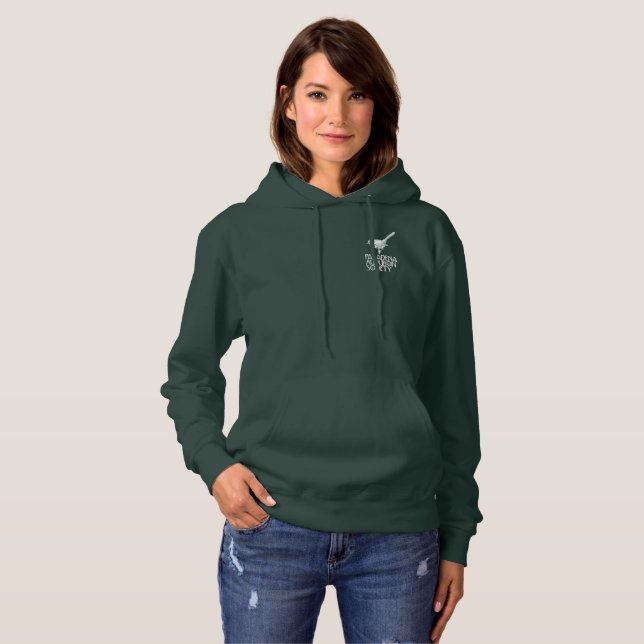 Pull À Capuche Logo à capuchon foncé unisexe du sweatshirt (Devant entier)