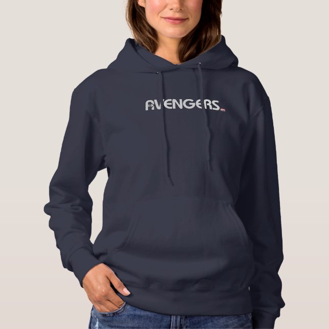 Pull À Capuche Logo Avengers Contour (Devant)
