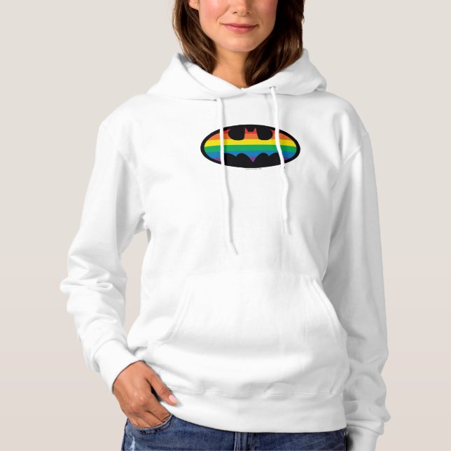 Pull À Capuche Logo de Batman Rainbow (Devant)