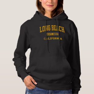 Pull À Capuche Long Beach California CA Vintage State Athletic St