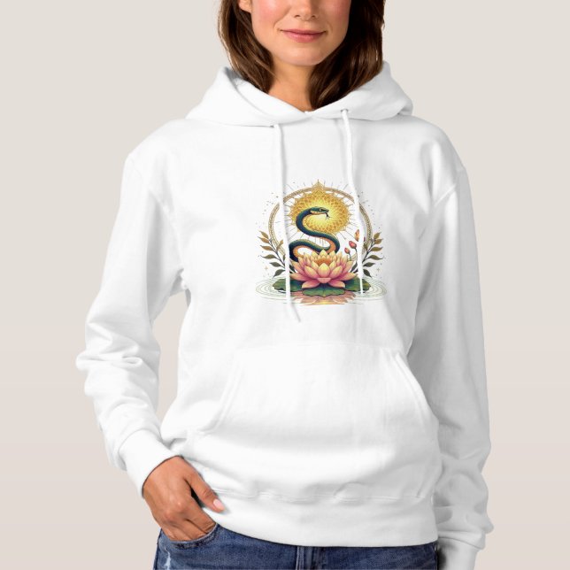 Pull À Capuche Lotus en éveil (Devant)