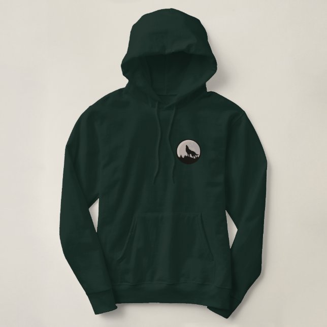 Pull À Capuche Loup solitaire (Design devant)