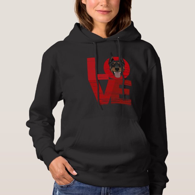 Pull À Capuche Love Doberman 189 (Devant)