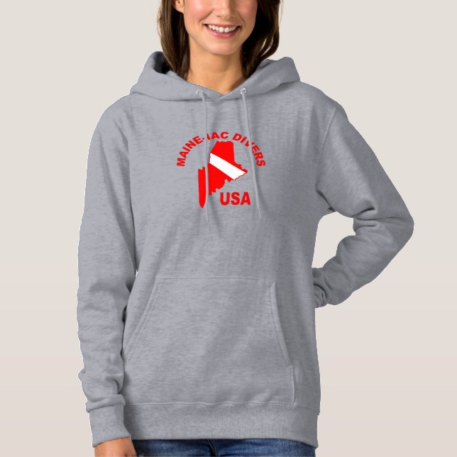 Pull À Capuche Maineiac Divers Classic Logo Femen sweatshirt. (Devant)