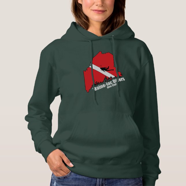 Pull À Capuche Maineiac Divers Silhouette logo femmes Swweatshirt (Devant)